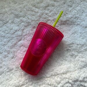 Starbucks Neon Ribbed Tumbler